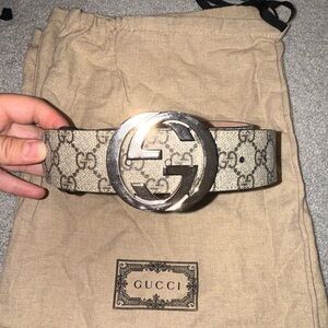 Men’s Gucci Belt Interlocking GG Size 95/38